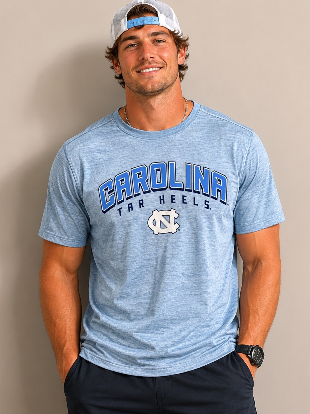 Pro Edge Carolina Tar Heels Light Blue Short-Sleeve Tee